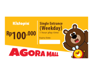 Kiztopia Indonesia Agora Mall Single Admission (Weekday) - 1 Hour Ticket