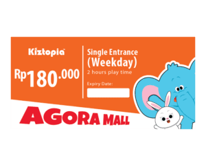 Kiztopia Indonesia Agora Mall Single Admission (Weekday) - 2 Hours Ticket