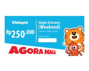 Kiztopia Indonesia Agora Mall Single Admission (Weekend) - 3 Hours Ticket